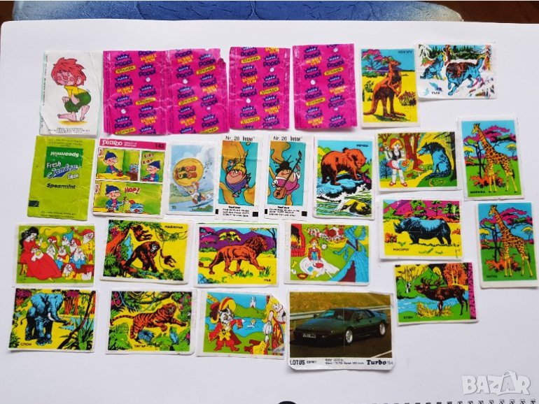 Картинки и опаковки от дъвки , снимка 1