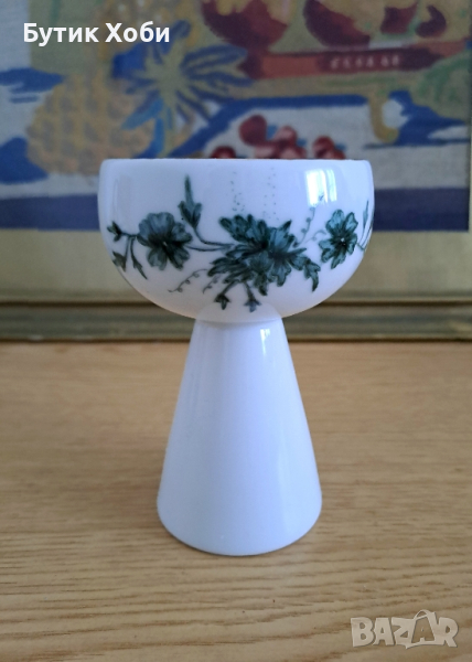 Винтидж баварски порцеланов свещник, снимка 1