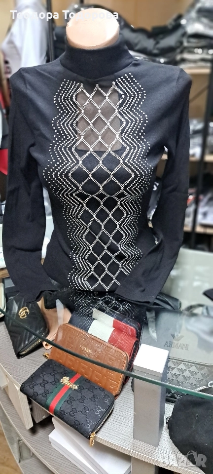 Дамски блузи с камъчета , снимка 1