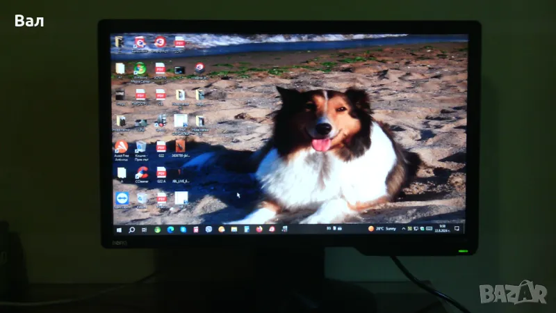 LCD монитор BENQ 22 инча + захранващ кабел, снимка 1