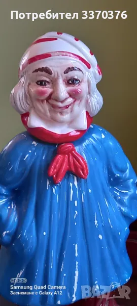 Ръчно, рисувана порцеланова бутилка-Италия, снимка 1