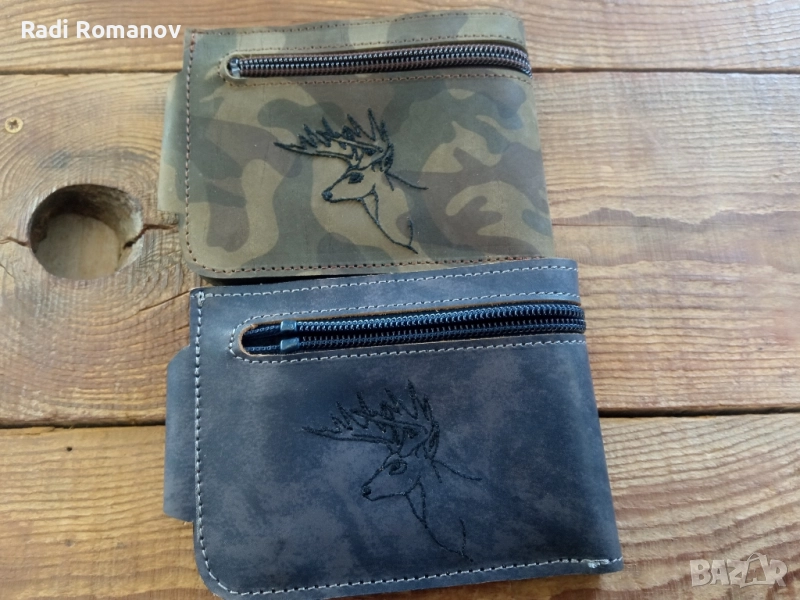 Ръчно изработени кожени портфейли, Мъжки кожен аксесоар , снимка 1