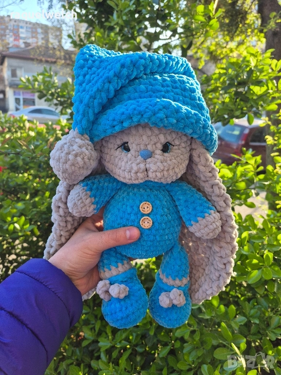 Ръчно Изплетено Зайче "Амигурими", снимка 1