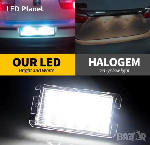 LED Плафони Лампи за SEAT – Canbus, Бяла Светлина, снимка 3 - Аксесоари и консумативи - 53078942