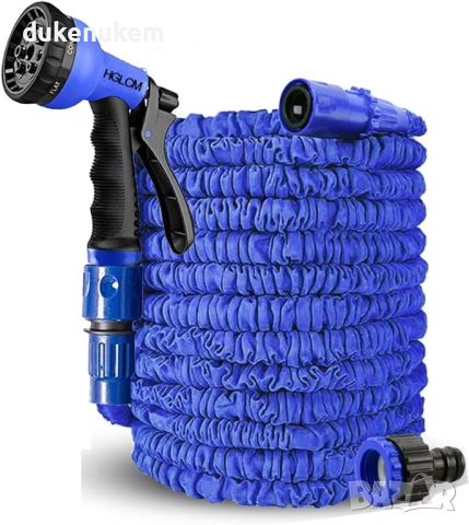 Разтегаем градински маркуч, до 15 метра, с пистолет