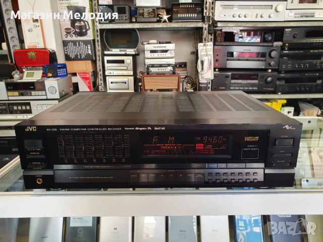 Ресийвър с 7 канален еквалайзер JVC RX-555 В отлично техническо и визуално състояние., снимка 2 - Ресийвъри, усилватели, смесителни пултове - 36207884
