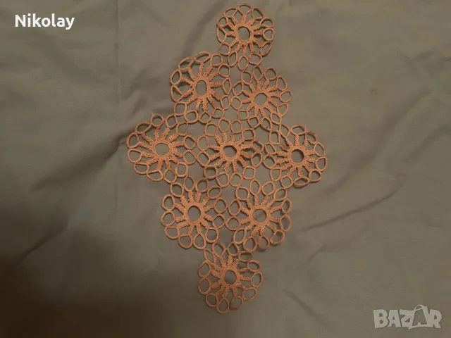 Старинни ръчно правени плетива, карета, покривки., снимка 3 - Декорация за дома - 47958338