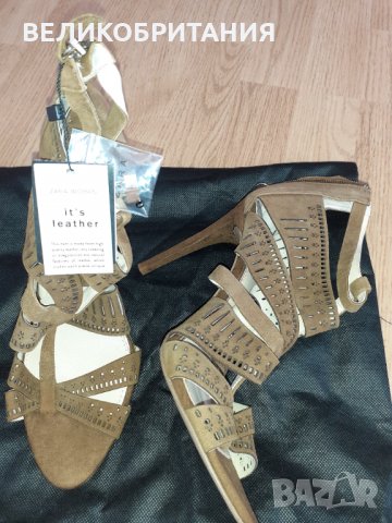 Чисто нови дамски сандали лукс на ZARA WOMAN , снимка 2 - Сандали - 35677985