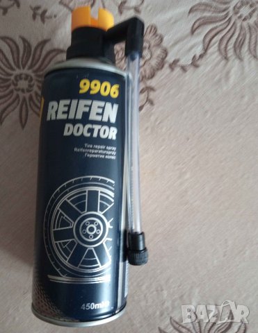 Продавам спрей за помпане на спукана гума Mannol