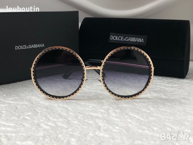 Dolce & Gabbana DG Дамски слънчеви очила кръгли овални , снимка 6 - Слънчеви и диоптрични очила - 38767143