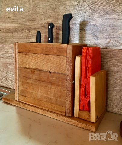 Ръчно изработен, салфетник от дърво! , снимка 4 - Други - 34684645