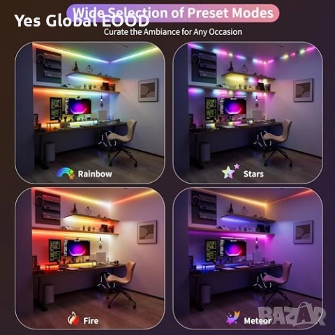 PAUTIX RGB IC COB LED лента 5м 24V, снимка 2 - Лед осветление - 53784307