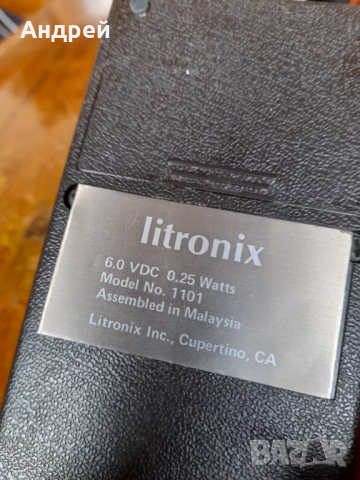 Стар калкулатор Litronix, снимка 6 - Други ценни предмети - 44635551