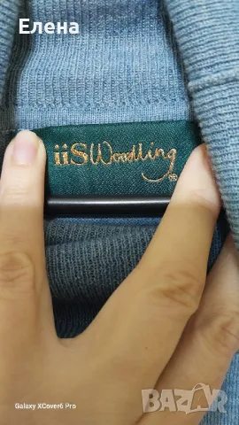 Пуловер без ръкави  iis woodling. размер М. 55% е вълна, 45% cotton. , снимка 6 - Блузи с дълъг ръкав и пуловери - 47368314