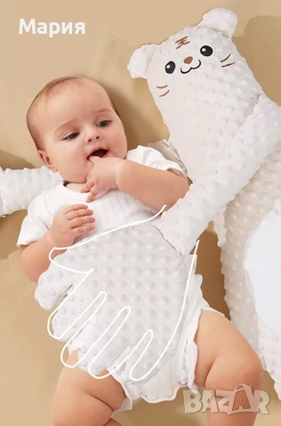 БЕБЕШКА възглавница за спокоен сън и против колики от 2 мес. до 3 год., снимка 4 - Спално бельо и завивки - 53587617