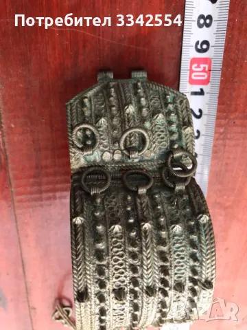 ГРИВНА СРЕБРО САЧАН СТАРИННА БЕЗ ЛИПСИ-140 ГР., снимка 5 - Антикварни и старинни предмети - 49301686