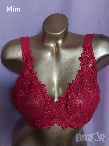 NUANCE 85 E Черен сутиен с рязана богата бродерия , снимка 2 - Бельо - 52475839