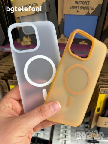 iPhone 16 Pro,iPhone 16 Pro Max матиран силикон с MAGSAFE, снимка 12 - Калъфи, кейсове - 53238094