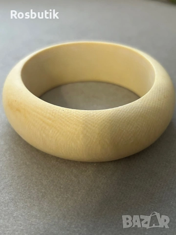 Уникална  масивна винтидж гривна от слонова кост  , снимка 7 - Антикварни и старинни предмети - 53383575