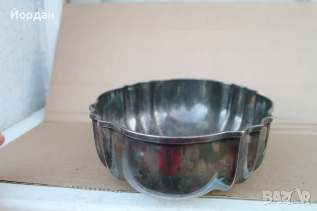 Сребърна фруктиера , снимка 5 - Антикварни и старинни предмети - 51392726