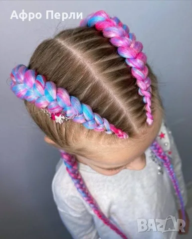 🎁Боксьорски Плитки 👑Box braids Детски прически Опашки Бохо Туистъри Ариел Къдрици Афро Канекалон , снимка 13 - Аксесоари за коса - 55848181