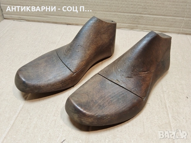 Комплект Стари Дървени Калъпи За Мъжки Обувки. / НОМЕР 1595., снимка 3 - Антикварни и старинни предмети - 53670013