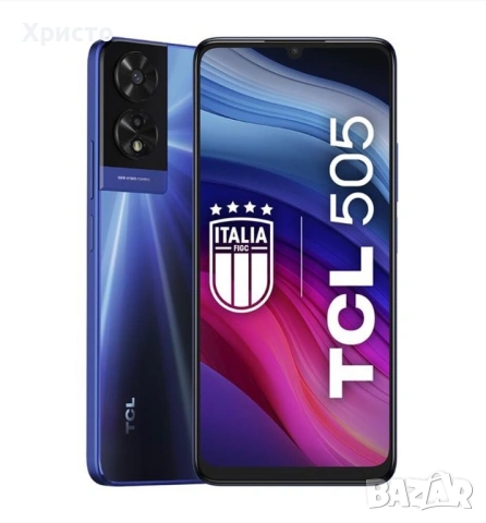 НОВ!!! TCL 505 16GB RAM + 512GB, Dual SIM,  6.75”,  Ocean Blue, снимка 2 - Други - 53432749