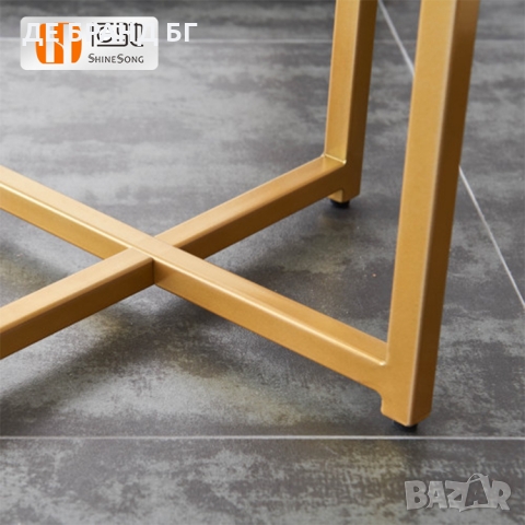 Масичка за кафе с плот имитиращ мрамор WLF-E01G, снимка 6 - Маси - 36068368