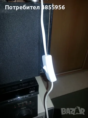 Бяла лампа със щипка - халогена крушка La Member  1xE27 max 60w R63, снимка 3 - Други - 56224259