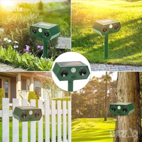 Соларен уред за прогонване на животни от двор и градина, снимка 6 - Други - 53040835