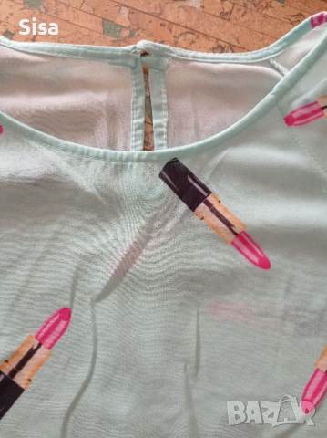 Ефирна блузка, размер С/М, снимка 2 - Ризи - 36436148