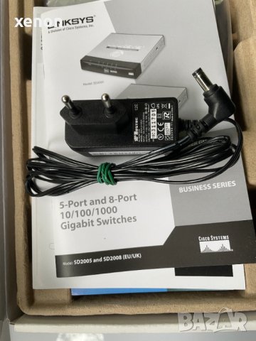 Linksys (Cisco) SD2005 5-Port 10/100/1000 Gigabit Switch, снимка 6 - Суичове - 40605202