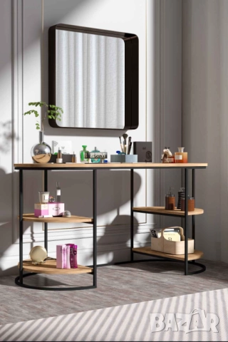 Тоалетка за грим / Тоалетка за спалня / Маса за грим, снимка 3 - Етажерки - 52211351