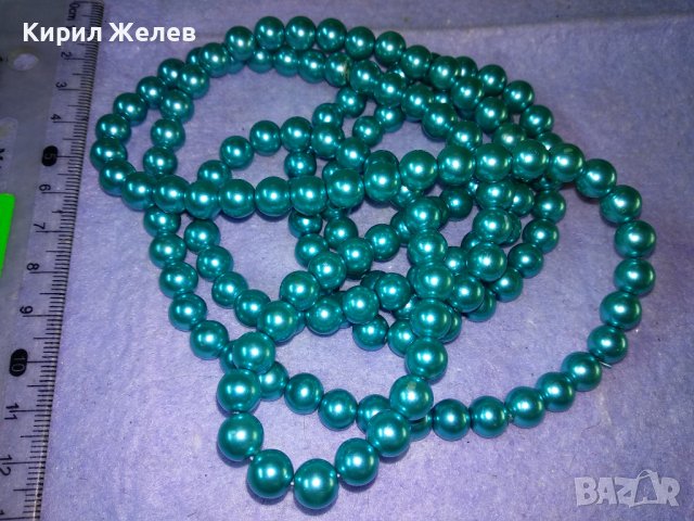 ДЪЛЪГ ПЕРЛЕН РЕТРО ГЕРДАН КОЛИЕ ОГЪРЛИЦА ЧЕШКИ ПЕРЛИ 34722, снимка 5 - Колиета, медальони, синджири - 39201079