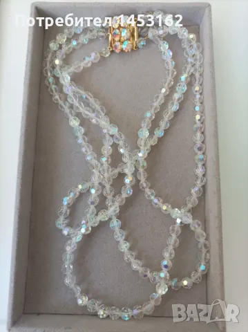 Чешко колие с кристали "Аврора бореалис"