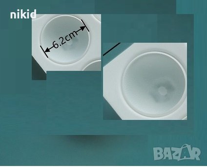 3d Половин мандарина Портокал силиконов молд форма фондан шоколад гипс смола свещ, снимка 2 - Форми - 41398813