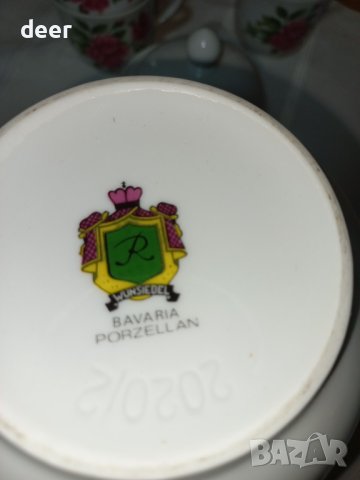 Баварски порцеланови чаши за чай или кафе, снимка 2 - Сервизи - 44387783