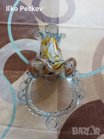 Стъклена кошница, снимка 3 - Декорация за дома - 51792250