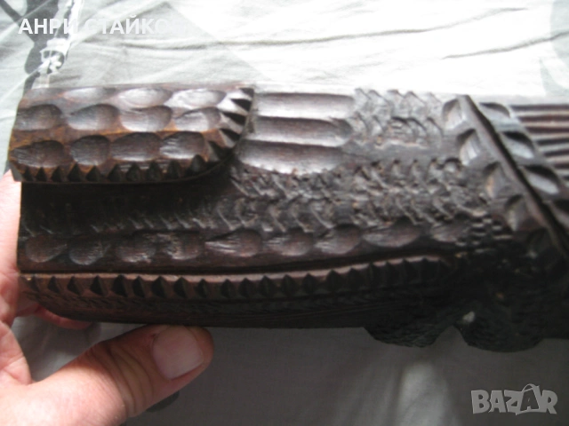 Продавам ръчно изработена черна маска от дърво, снимка 13 - Антикварни и старинни предмети - 53432294