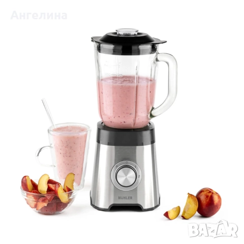 Блендер Muhler MB-555SG, 500W, 1.5 л, стъклена кана, снимка 3 - Блендери - 52983793