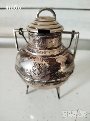 Сребърно Съдче За Вода Сребро 0,925 Вместимост на Течността 250 Милилитра , снимка 2 - Други ценни предмети - 49246001