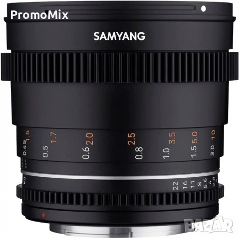 Обектив Samyang 50mm T1.5 VDSLR MK2 Canon EF -M, снимка 3 - Обективи и филтри - 36192853