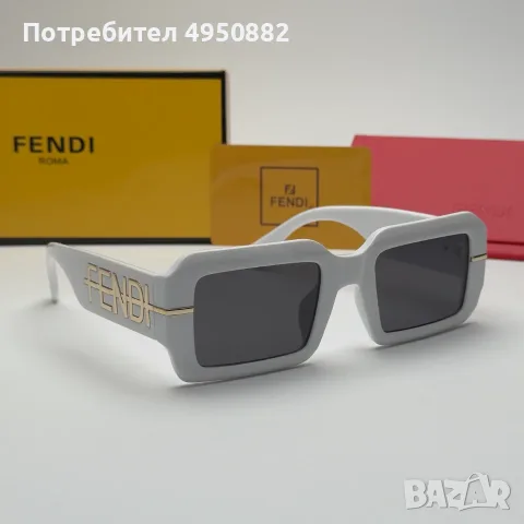 Слънчеви очила Fendi Bold Square Logo Edition нови, черно и бяло, снимка 10 - Слънчеви и диоптрични очила - 56161471