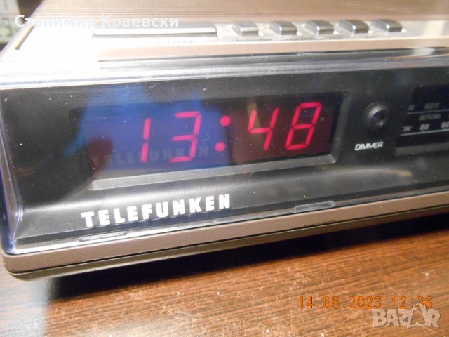 Telefunken Digitale 10 Radio clock alarm - vintage 81, снимка 2 - Други - 41983223