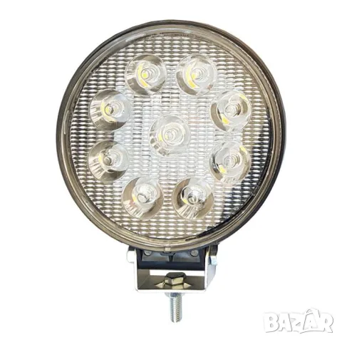 Кръгъл LED прожектор 27 W за 12 V