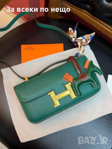 Hermes Дамска Чанта С Дълга Дръжка Синджир За През Рамо - Различни Цветове Код SK1039, снимка 10 - Чанти - 53776234