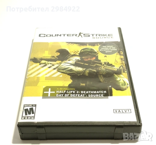 Counter-Strike: Source (PC, 2005) без драскотини 4 cd тествани + ключ оригинал