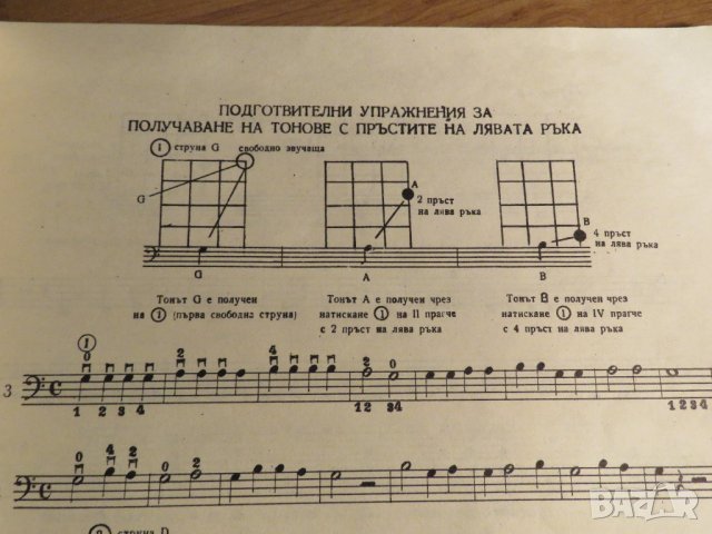 школа за бас китара, учебник за бас китара  Иван Горинов - Научи се сам да свириш на бас китара 1982, снимка 8 - Китари - 35663026