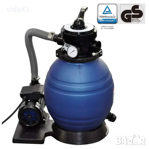 vidaXL Пясъчна филтърна помпа, 400 W, 11000 л/ч, снимка 1 - Басейни и аксесоари - 56148303