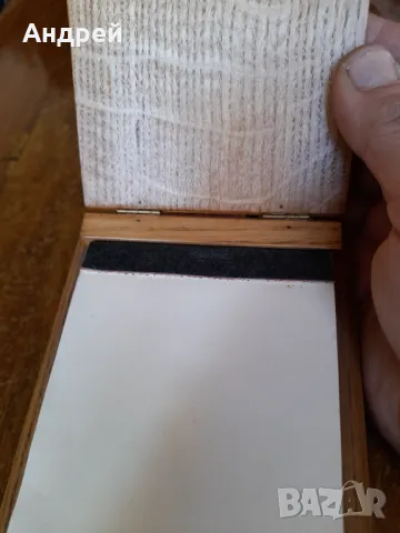 Стар дървен бележник, снимка 6 - Други ценни предмети - 49103325